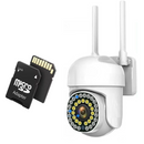 Kamera Monitoringu WI-FI | Kolorowe Widzenie Nocne, Czujnik Ruchu, PTZ, Sterowanie FFvideo, Karta 32GB