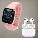 Zestaw promocyjny 1+1 Zegarek Smartwatch + Słuchawki Bezprzewodowe - Ekran HD, Monitorowanie Zdrowia, Sterowanie Muzyką