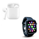 Zestaw promocyjny 1+1 Zegarek Smartwatch + Słuchawki Bezprzewodowe - Ekran HD, Monitorowanie Zdrowia, Sterowanie Muzyką