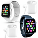 Zestaw promocyjny 1+1 Zegarek Smartwatch + Słuchawki Bezprzewodowe - Ekran HD, Monitorowanie Zdrowia, Sterowanie Muzyką