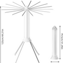 Suszarka do Prania Przenośna na Kółkach - 16 Ramion Obrotowych 360°, Składana, Pojemność 40kg