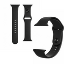 Pasek Silikonowy Premium 20mm - Uniwersalny do Smartwatchy i Zegarków Klasycznych - Elegancki Design Czarny