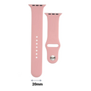Pasek Silikonowy Różowy 20mm - Uniwersalny Smartwatch i Zegarek Klasyczny | Wodoodporny, Różowy