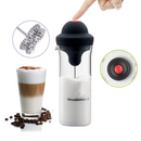 Elektryczny Spieniacz do Mleka 450ml, z Termoodpornym Szklanym Pojemnikiem, Gęsta i Jednolita Piana, Idealny do Cappuccino, Latte i Kawy