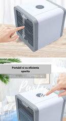 Wyprzedaż magazynowa. Mini Klimatyzator z Nawilżaczem i Podłączeniem USB, ze Światłem LED Ambientowym