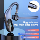 Słuchawka Bluetooth Wireless KJ12, Handsfree z Mikrofonem, Obrót 180°, Wyświetlacz LED, Duża Autonomia, Szybkie Łączenie, Zasięg 10m, Czarna