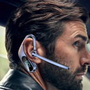Słuchawka Bluetooth Wireless KJ12, Handsfree z Mikrofonem, Obrót 180°, Wyświetlacz LED, Duża Autonomia, Szybkie Łączenie, Zasięg 10m, Czarna