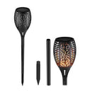 ZESTAW 4X Lampa LED Solarna z Efektem Płomienia POCHODNIA - 12 Diod LED, Elegancki Design, Odporna na Warunki Atmosferyczne