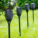 ZESTAW 4X Lampa LED Solarna z Efektem Płomienia POCHODNIA - 12 Diod LED, Elegancki Design, Odporna na Warunki Atmosferyczne