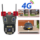 Kamera monitoringu 4G 12MP Ultra HD PTZ, zoom 5X, kolorowe widzenie nocne, wykrywanie ruchu, dwukierunkowe audio, wbudowana syrena, zewnętrzna/wewnętrzna