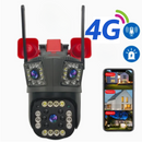 Kamera monitoringu 4G 12MP Ultra HD PTZ, zoom 5X, kolorowe widzenie nocne, wykrywanie ruchu, dwukierunkowe audio, wbudowana syrena, zewnętrzna/wewnętrzna