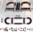 Wielofunkcyjny przyrząd treningowy, regulowany opór 110-132 lbs, ekspander typu U, na biceps, triceps, barki, plecy i uda