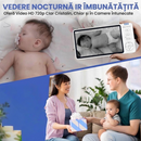 Monitor wideo dla niemowląt z kamerą PTZ, noktowizorem, komunikacją dwukierunkową, VOX i alarmem temperatury
