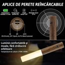 Lampa LED z Czujnikiem Ruchu, Ładowana USB-C, Ciepłe Światło 2700-3000K, Magnetyczna, Bezprzewodowa – Inteligentne Oświetlenie do Każdej Przestrzeni