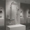 Inteligentny Termostatyczny System Prysznicowy z Cyfrowym Wyświetlaczem, 4 Funkcje, Klawisze Pianina, Deszczownica, Ukryta Kaskada, Bidet i Kompaktowy Design