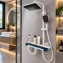 Inteligentny Termostatyczny System Prysznicowy z Cyfrowym Wyświetlaczem, 4 Funkcje, Klawisze Pianina, Deszczownica, Ukryta Kaskada, Bidet i Kompaktowy Design