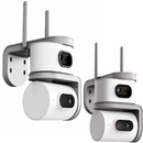 Kamera monitoringu WiFi 8MP z 2 obiektywami, obrotem 360°, noktowizorem, dwukierunkowym audio, V380 Pro