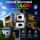 Kamera monitoringu WiFi 8MP z 2 obiektywami, obrotem 360°, noktowizorem, dwukierunkowym audio, V380 Pro