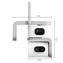 Kamera monitoringu WiFi 8MP z 2 obiektywami, obrotem 360°, noktowizorem, dwukierunkowym audio, V380 Pro