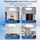 Inteligentna kamera monitorująca 2-w-1 z lampą LED, WiFi 3MP 4K, Full-Color, Pan-Tilt 360° i dwukierunkowym audio