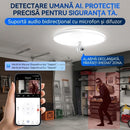 Inteligentna kamera monitorująca 2-w-1 z lampą LED, WiFi 3MP 4K, Full-Color, Pan-Tilt 360° i dwukierunkowym audio