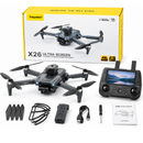 Dron X26 Ultra Screen 4K z podwójną kamerą, ekranem 4.3 cala, FPV w czasie rzeczywistym, silnikami bezszczotkowymi i unikaniem przeszkód