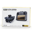 Dron X26 Ultra Screen 4K z podwójną kamerą, ekranem 4.3 cala, FPV w czasie rzeczywistym, silnikami bezszczotkowymi i unikaniem przeszkód