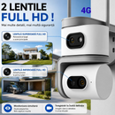 Kamera monitoringu 4G 8MP z 2 obiektywami, obrotem 360°, noktowizorem, detekcją ruchu, dwukierunkowym audio