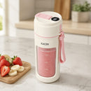 Przenośny blender do smoothie i shake'ów, 340 ml, cyfrowy wskaźnik baterii, ładowanie USB