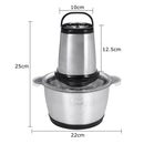 Pakiet Prezentowy: Elektryczny Rozdrabniacz Wielofunkcyjny z 4 Ostrzami Ze Stali Nierdzewnej + Termos Smart LCD 500ml - Zestaw Premium do Kuchni
