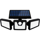 Zestaw: Zewnętrzna Lampa Solarna LED z 3 Głowicami + Czołówka LED z Akumulatorem, Czujnik Ruchu