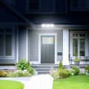 Zestaw: Zewnętrzna Lampa Solarna LED z 3 Głowicami + Czołówka LED z Akumulatorem, Czujnik Ruchu