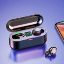 Bezprzewodowe słuchawki Bluetooth TWS F9 z etui ładującym - Wodoodporne IPX7, sterowanie dotykowe