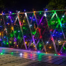 Liniowe lampki choinkowe LED 100 m – 500 wielokolorowych LED, wewnętrzne/zewnętrzne