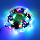 Liniowe lampki choinkowe LED 100 m – 500 wielokolorowych LED, wewnętrzne/zewnętrzne