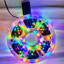 Liniowe lampki choinkowe LED 100 m – 500 wielokolorowych LED, wewnętrzne/zewnętrzne