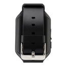 Wielofunkcyjny smartwatch z Bluetooth i aparatem - Elegancki czarny design