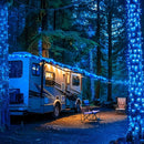 Instalacja Na Rolce 100m LED Niebieski | 500 Mocnych LED-ów | 8 Wzorów Świetlnych | IP44