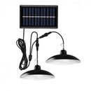 Zestaw 2 Lamp Solarnych LED z Metalowym Kloszem i Pilotem - Oświetlenie Zewnętrzne/Wewnętrzne