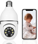Kamera WiFi Typu Żarówka 355° Full HD z Kątem Panoramicznym, Czujnikiem Ruchu i Funkcją Audio Dwukierunkowego