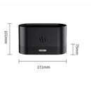 Nawilżacz z dyfuzorem zapachów i efektem płomienia LED - elegancki design do aromaterapii