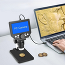 Mikroskop Cyfrowy Przenośny Ekran LCD 4.3 cala Zoom 1X–1000X, 1080P, Regulowane Oświetlenie LED