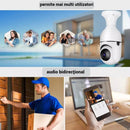 Zestaw 2 Kamer Monitoringu WiFi Typu Żarówka 355° Full HD z Kątem Panoramicznym, Czujnikiem Ruchu i Funkcją Audio Dwukierunkową