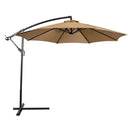 Parasol Ogrodowy 3M, Regulowany, Wodoodporny, z Podstawą Nożną i Ramą ze Stali, Beżowy