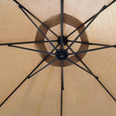Parasol Ogrodowy 3M, Regulowany, Wodoodporny, z Podstawą Nożną i Ramą ze Stali, Beżowy