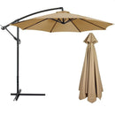 Parasol Ogrodowy 3M, Regulowany, Wodoodporny, z Podstawą Nożną i Ramą ze Stali, Beżowy